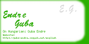 endre guba business card